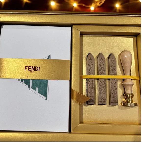 Fendi Holiday Gift - Wax Sealer , Cards & Envelope Set - Picture 2 of 5